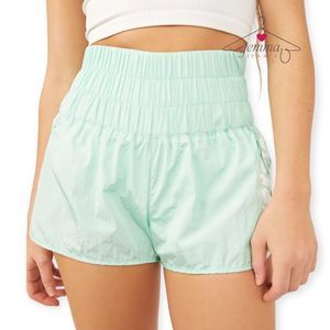 FREE PEOPLE FP MOVEMENT The Way Home Shorts NWT Turquoise Mint